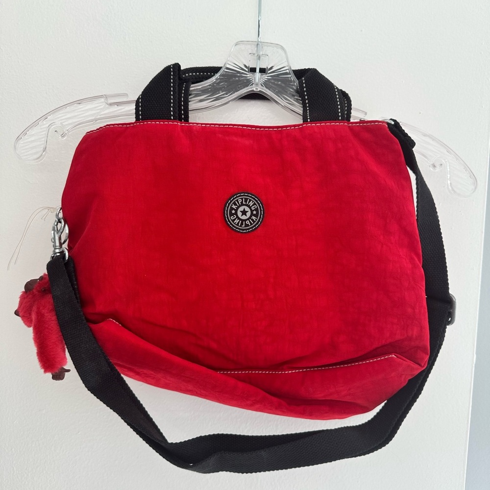Kipling Red Bag with Adjustable Strap